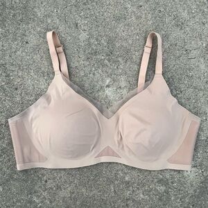 Honeylove Crossover Bra Blush Pink Sz XL LWBR0302 Comfort Wireless